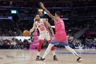 Simmons has a massive height advantage over other point guards in the NBA.